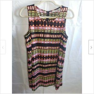 Halogen Boho Printed Shift Dress Size M